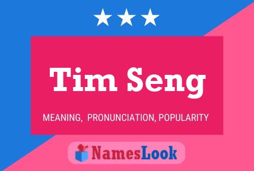 Tim Seng Name Poster