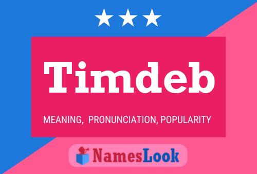 Timdeb Name Poster