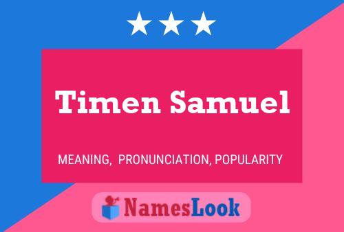 Timen Samuel Name Poster