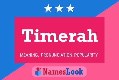 Timerah Name Poster