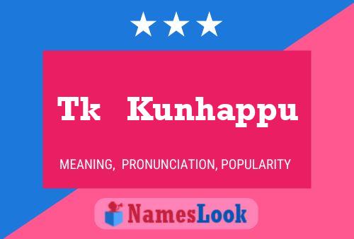 Tk   Kunhappu Name Poster