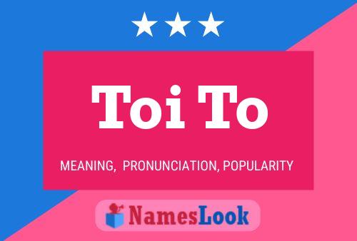 Toi To Name Poster