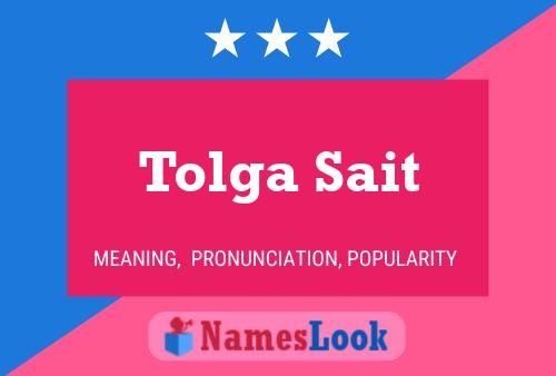 Tolga Sait Name Poster