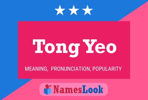 Tong Yeo Name Poster