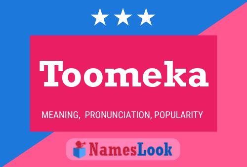 Toomeka Name Poster