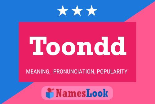 Toondd Name Poster