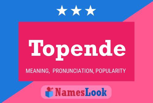 Topende Name Poster