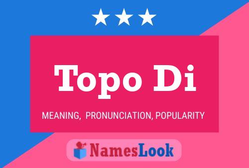 Topo Di Name Poster