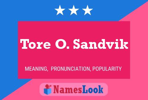 Tore O. Sandvik Name Poster