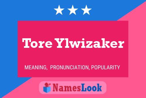 Tore Ylwizaker Name Poster