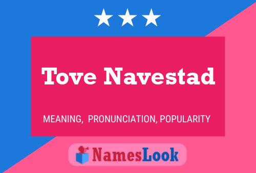 Tove Navestad Name Poster