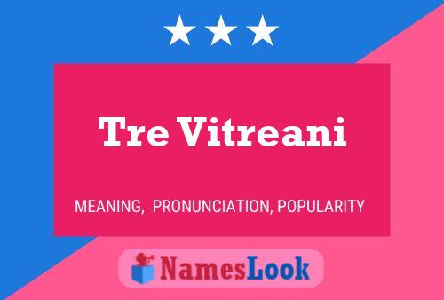 Tre Vitreani Name Poster