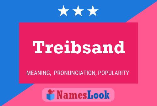 Treibsand Name Poster