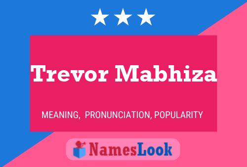 Trevor Mabhiza Name Poster