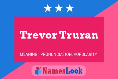 Trevor Truran Name Poster