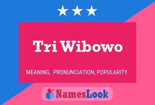 Tri Wibowo Name Poster