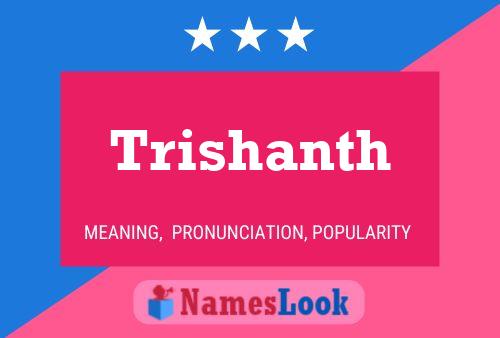 Trishanth Name Poster