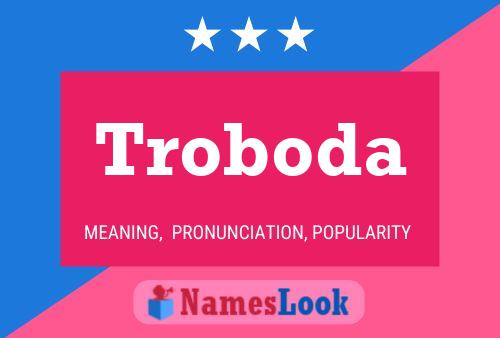 Troboda Name Poster