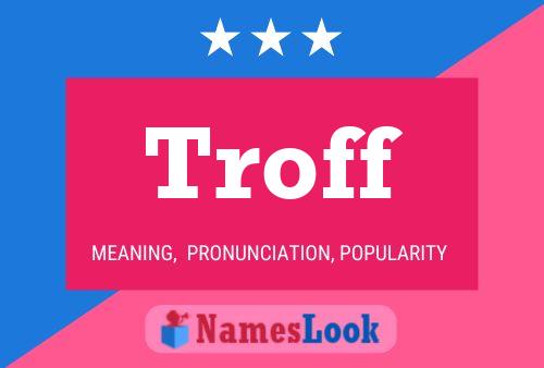 Troff Name Poster