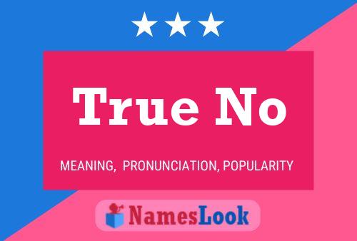 True No Name Poster