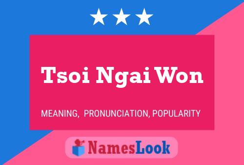 Tsoi Ngai Won Name Poster