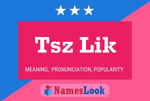 Tsz Lik Name Poster