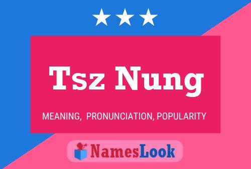 Tsz Nung Name Poster