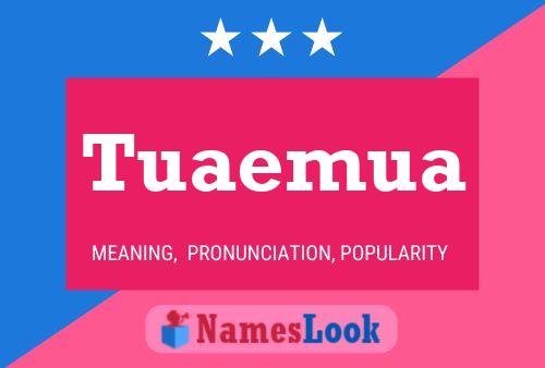 Tuaemua Name Poster