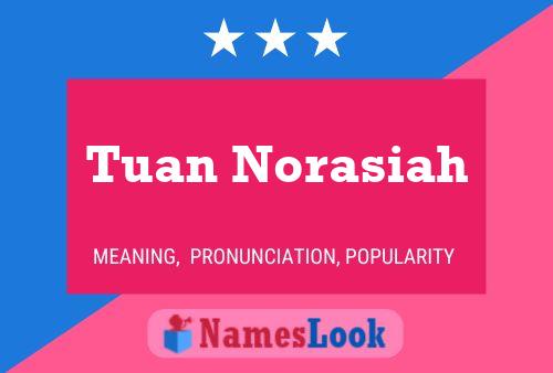 Tuan Norasiah Name Poster