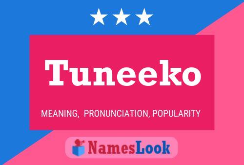 Tuneeko Name Poster