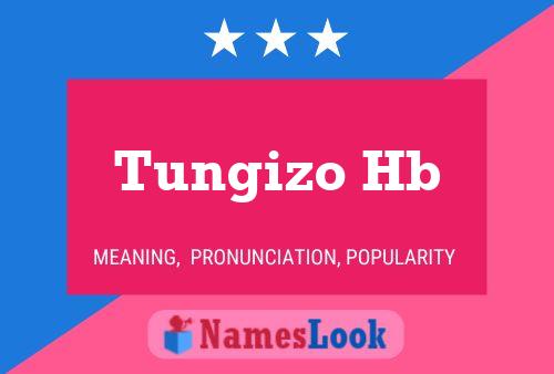 Tungizo Hb Name Poster