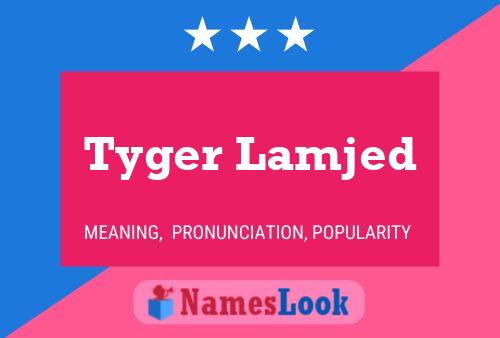 Tyger Lamjed Name Poster