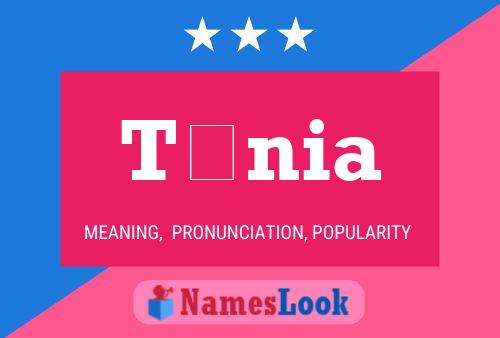 Tânia Name Poster