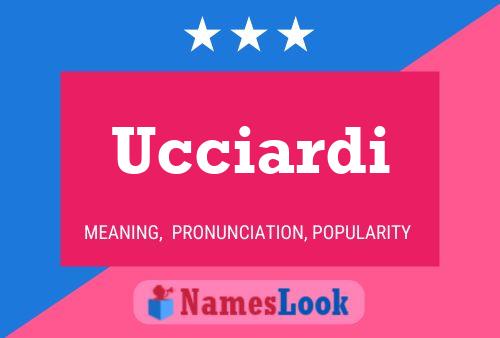 Ucciardi Name Poster