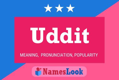 Uddit Name Poster