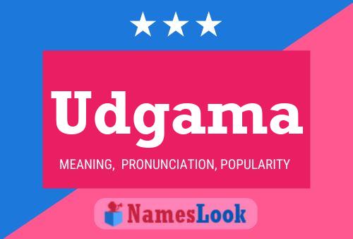 Udgama Name Poster