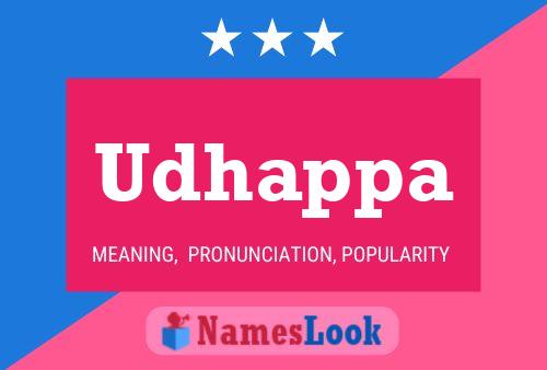 Udhappa Name Poster