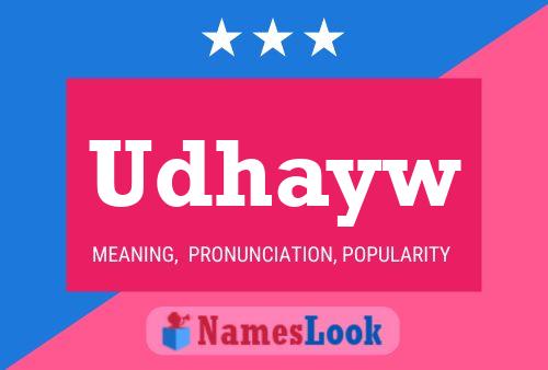 Udhayw Name Poster