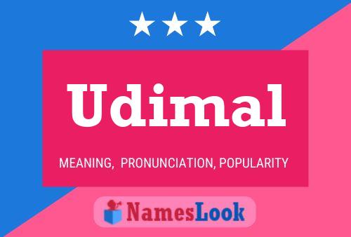 Udimal Name Poster