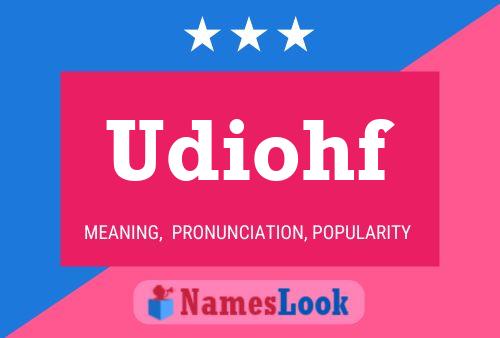 Udiohf Name Poster