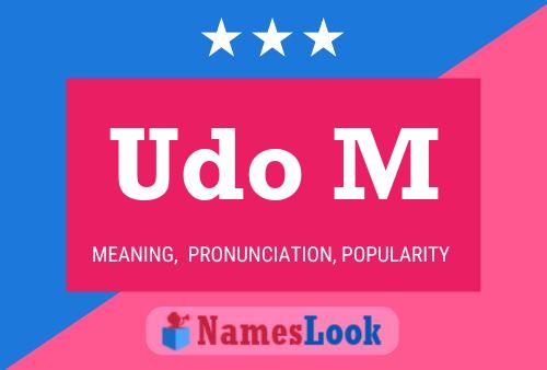 Udo M Name Poster