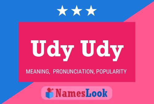 Udy Udy Name Poster