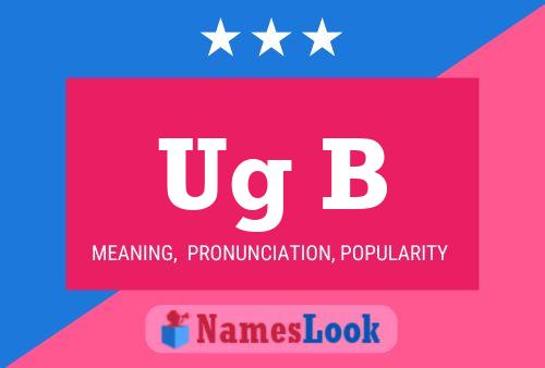 Ug B Name Poster