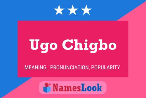 Ugo Chigbo Name Poster