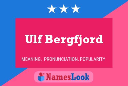 Ulf Bergfjord Name Poster