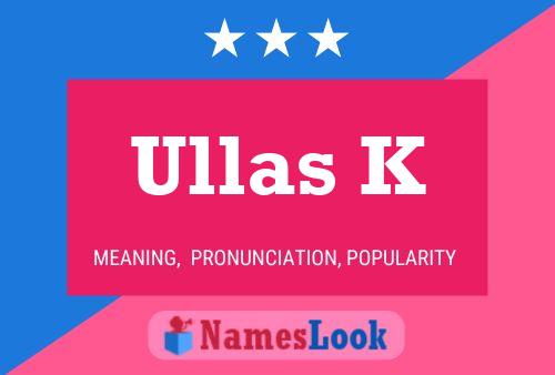 Ullas K Name Poster