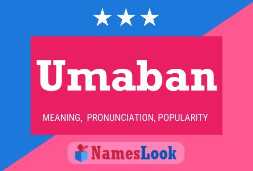 Umaban Name Poster