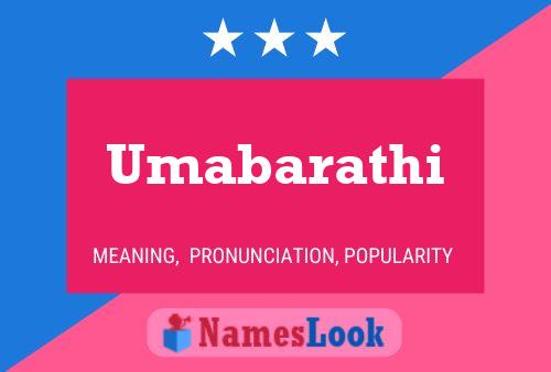 Umabarathi Name Poster