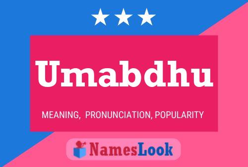 Umabdhu Name Poster