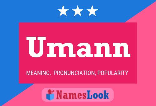 Umann Name Poster